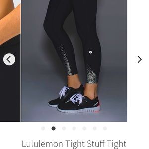 Lululemon Tight Stuff Tight - Black - Size 8